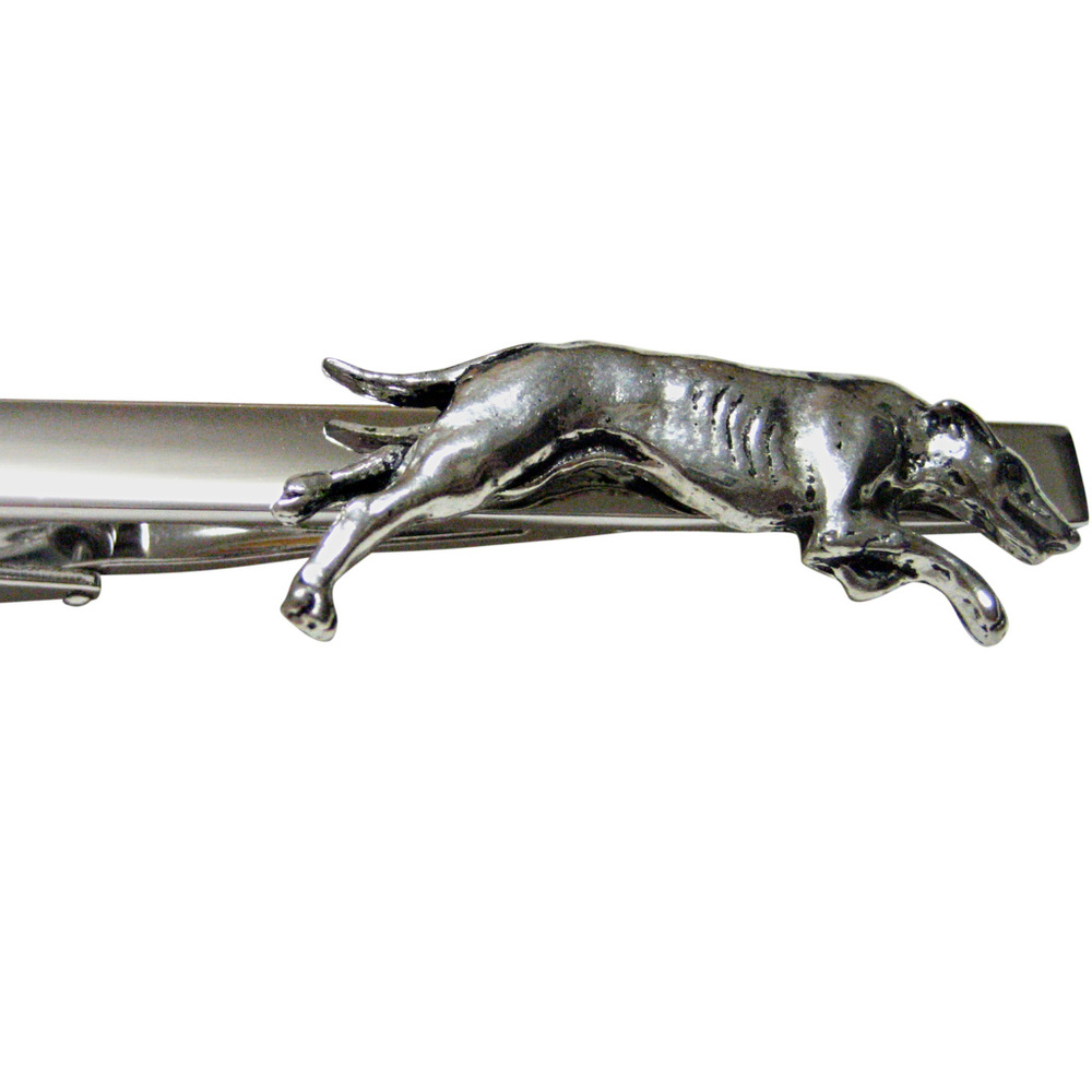 Greyhound Dog Square Tie Clip